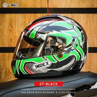 ราคา หมวกกันน็อค INDEX รุ่น 811 แว่นชั้นเดี่ยว size L ขนาด 58 60 ซม มีลายให้เลือกเยอะมากๆ (22769667450)