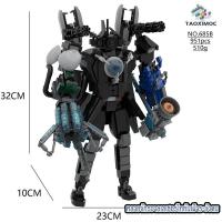 ราคา skibidi toilet upgrade titan drill man ไททันสว่าน speaker man titan tv man titan clock man camera man สกีบีดี้ ชุดตัวต่อ (21552525715)