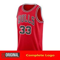 ราคา เสื้อบาสเก็ตบอลสำหรับผู้ชายเสื้อเจอร์ซีย์ชิคาโกบูลส์ 33ลายสก็อตเสื้อทีมพิพเพนเจอร์ซีย์สั่งทำ DIY (22648652101)