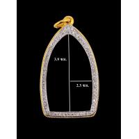 ราคา กรอบพระ กรอบองค์ลอย งานรีดพับหลังล้อมเพชร งานทองอิตาลี (22280521808)