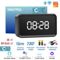 ราคา SMATRUL C Smart Series Tuya Smart Wifi Infrared Universal Remote Controller IR Remote Control With Time Air Conditioning Fan Tv Dvd Voice Smart Home Work For Alexa Assistant (22868637978)