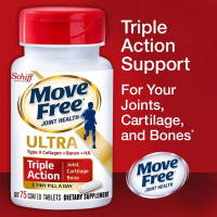 ราคา Schiff Move Free Ultra Triple Action Joint Supplement 75 Tablets เสริมสุขภาพข้อกระดูกอ่อนและกระดูก Exp 02 2026 (22665550245)