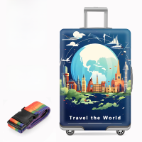 ราคา ยืดได้ ผ้าคลุมกระเป๋าเดินทางถุงเก็บฝุ่นป้องกัน 20 นิ้ว 24 นิ้ว 26 นิ้ว 28 นิ้ว หนาขึ้น กระเป๋าเดินทางแบบดึงที่ทนต่อการสึกหรอ (22555222635)