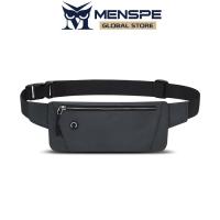 ราคา MENSPE Chest Bag Waist Bag Multi Functional Fitness Bag Waterproof Waist Bag Wear Resistant Waist Bag Outdoor Sports Belt Pouch Running Waist Belt Phone Storage Bag Jogging Gym Marathon Waist Packs (2