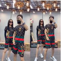ราคา Yushu 2ชิ้นเสื้อสำหรับชายฤดูร้อนใหม่ชุดลำลองชายสไตล์เกาหลีบางกางเกงขาสั้นกางเกงขาสั้นผู้ชายและผู้หญิง2ชิ้นชุด (9578250703)