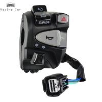 ราคา สวิทช์จับรถจักรยานยนต์ Racingcar มีไฟ Pssing ปลั๊กไฟเตือนแตรไฟเตือนปุ่มสัญญาณเลี้ยวสำหรับฮอนด้า Click150ซ้าย (22029159411)