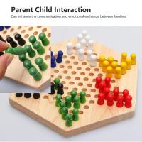 ราคา หมากฮอสจีนชุดหมากรุกหลายชิ้นไม้กระดาน Interactive เด็กผู้ใหญ่เกมหมากรุก (21157927311)