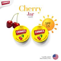 ราคา 1แถม1 CARMEX ลิปบาล์มกลิ่นเชอร์รี่ แบบตลับ 2ชิ้น CARMEX LIPBALM CHERRY JAR SPF15 (22770168124)