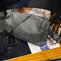 ราคา Casual 2024 Mens Streetอินเทรนด์ไหล่เดี่ยวCrossbodyกระเป๋าพื้นผิวนุ่มปิดซิปสีบริสุทธิ์แนวนอนรูปทรงสี่เหลี่ยมสําหรับเยาวชน (22338006651)