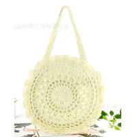 ราคา Big flower กระเป๋าสานทรงกลมขนาดใหญ่ กระเป๋าสะพายข้าง (21401039973)