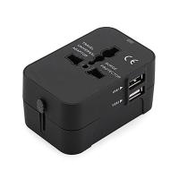 ราคา หัวแปลงปลั๊กไฟ ใช้ได้ทั่วโลก International Travel Adapter 2 USB Ports อะแดปเตอร์การเดินทาง Universal Worldwide Adapters B29 (22696114707)