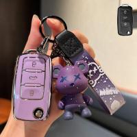 ราคา กล่องกุญแจ Volkswagen สำหรับ VW ฝาครอบกุญแจ Golf Polo Arteon passat beetle tiguan skoda พวงกุญแจสำหรับกุญแจรีโมท vw กล่องกุญแจพลิก vw (20386939367)