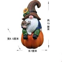 ราคา YEYA ตกแต่งฮาโลวีนแคระเครื่องประดับงานฝีมือเรซินคนแคระนั่งอยู่บนฟักทองอุปกรณ์ตกแต่งเทศกาลเก็บเกี่ยว (22726278554)