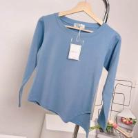 ราคา 039 เสื้อยืดคอกลมแขนยาวชายสามเหลี่ยม ไซร์1 อก 32 38 ยาว22 (22702913025)