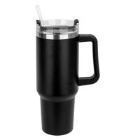 ราคา แก้วเก็บความเย็นสแตนเลส 40oz สำหรับรถยนต์ แก้วสแตนเลสสูญญากาศสองชั้น พร้อมด้ามจับ หลอดดูด และดีไซน์เก็บความเย็น (22802798325)