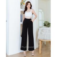 ราคา Phunsawad กางเกงขายาวผู้หญิง กางเกงขากระบอกผู้หญิง ซิปข้าง ผ้านาโน (22050562872)
