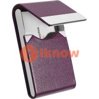 ราคา ฉันรู้ว่ากระเป๋าใส่บัตรเครดิตหนังเจ้าของบัตร PU ธุรกิจซองใส่บัตรแบบพกพาสำหรับผู้ชายหรือผู้หญิงโลหะป้องกัน RFID กล่องนามบัตรเพรียวบางพร้อมฝาปิดแม่เหล็กคาร์บอนสีดำ (21516655749)