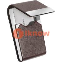 ราคา ฉันรู้ว่ากระเป๋าใส่บัตรเครดิตหนังเจ้าของบัตร PU ธุรกิจซองใส่บัตรแบบพกพาสำหรับผู้ชายหรือผู้หญิงโลหะป้องกัน RFID กล่องนามบัตรเพรียวบางพร้อมฝาปิดแม่เหล็กคาร์บอนสีดำ (21516655747)