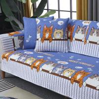 ราคา ผ้าคลุมโซฟาแบบพับได้ผ้าคลุมโซฟาผ้าฝ้ายล้างเบาะโซฟากันลื่นผ้าคลุมเตียงโซฟาชุด 1 2 3 4 ที่นั่งไม่มีที่เท้าแขนรวมกัน fodable sofa bed cover (22873345025)