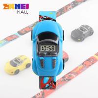 ราคา SKMEI นาฬิกาข้อมือแฟชั่นสำหรับเด็กผู้ชายนาฬิกาของขวัญสำหรับเด็กนาฬิการถยนต์ลายการ์ตูนดีไซน์รถหมุนได้น่าสนใจไม่กันน้ำ1241 (636742667)