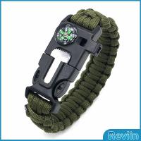 ราคา Reviln เชือกรัดข้อมือ สายรัดข้อมือสีเขียว สำหรับเดินป่า มีด นกหวีด แท่งจุดไฟ เชือก เข็มทิศ 5in1 Outdoor Accessories (20319421988)