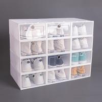 ราคา สินค้าพร้อมส่ง กล่องเก็บรองเท้า ชั้นวางรองแท้า กล่องใส่รองเท้า ตู้เก็บรองเท้าshoes box กล่องรองเท้าใสมองเห็นด้านในได้ มี 2 ขนาด ราคา 1กล่องต่อชิ้น (22794289249)