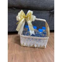 ราคา ตะกร้าสาน ชะลอมไม้ไผ่ ชะลอมสาน ขนาดฐาน 4x8 นิ้ว ตกแต่งลูกไม้ ริบบิ้นผ้าใหญ่ๆฟูๆ (22658317598)