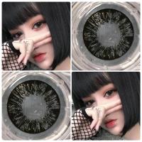 ราคา คอนแทคเลนส์ บิ๊กอาย รุ่น Maki Balen สีเทา ตาล ดำ Gray Brown Black มีค่าสายตา 0 00 6 50 เปลี่ยนแทนทุกเดือน (21920944845)
