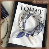 ราคา Warm Light แฟชั่นผ้าพันคอสี่เหลี่ยมพิมพ์ลายฮิญาบสำหรับผู้หญิงผ้าไหมซาตินผ้าโพกหัวมุสลิมที่คาดผมผ้าพันผ้าคลุมไหล่พันรอบ (22299086063)