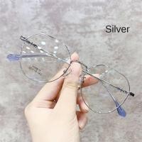 ราคา แว่นตาย้อนยุคแนวแฟชั่นป้องกันแสงสีฟ้าทรงกลมหรูหรากรอบโลหะแนววินเทจ Pelindung Mata เกมคอมพิวเตอร์แบบคลาสสิก (22537550584)