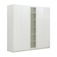 ราคา INDEX LIVING MALL ตู้เสื้อผ้า 5 บาน พร้อมกระจกใส รุ่นวาซิม สีขาว (22459653523)