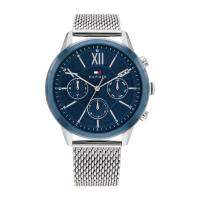 ราคา Tommy Hilfiger Heren Horloge รุ่น TH1710524 นาฬิกาข้อมือผู้ชาย สายสแตนเลส Silver Blue (19268938947)