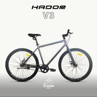 ราคา HADOR จักรยานไฮบริด 700C Single speed เฟรมอลูมิเนียม น้ำหนัก 12 5กก ไชต์ 46 48 50 52 รหัส V3 (22671547498)