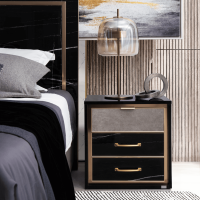 ราคา SB Design Square POSH ATELIER ตู้ข้างเตียง รุ่น Kamaria สีดำ 50x40x50 ซม (21293671336)