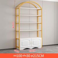 ราคา ตู้โชว์เครื่องสำอางชั้นวางโชว์ร้านเสริมสวยตู้โชว์ผลิตภัณฑ์ร้านตัดผมชั้นวางของสำหรับแม่และเด็กชั้นเก็บของหลายชั้น (22222908339)