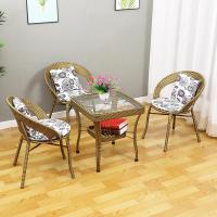 ราคา ชุดโต๊ะหวาย เก้าอี้หวาย ชุดโต๊ะสนาม ชุดโต๊ะกาแฟหวาย outdoor furniture ชุดโต๊ะกลางแจ้ง ชุดโต๊ะเก้าอี้หวายเทียม วินเทจ แข็งแรง ทนแดด ทนฝน เก้าอี้นั่งในสวนสวยๆ (15897322975)