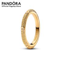ราคา Pandora Diamond pointed 14k gold plated ring (21871553775)