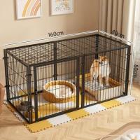 ราคา กรงน้องหมา คอกสุนัข ในบ้าน รั้วกั้นสุนัข กรงน้องหมา indoor dog cage คอกหมา กรงหมา ขนาด ใหญ่ หมา คอกน้องหมา กรงเลี้ยงสัตว์ หมา คอกหมาในบ้าน ฝาปิดด้านบน (22820415411)