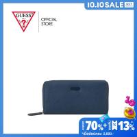 ราคา GUESS กระเป๋า รุ่น S9255599 NIKO SLG MEDIUM ZIP AROUND BLUE สีฟ้า (22616952002)
