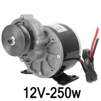 ราคา มาถึง 1 2 วัน มอเตอร์ไฟฟ้า เครื่องยนต์ มอเตอร์เกียร์ DC12V 24V 250W โวลต์พร้อมเกียร์ทดรอบมอเตอร์ลดเกียร์ โซ่จักรยานที่ตรงกันมีมอเตอร์กระแสตรงแปรงฟัน มอเตอร์ไฟฟ้า9 ซี่เกียร์ 410 มอเตอร์ dc 12v (2187554