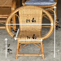 ราคา เก้าอี้หวายสาน หลายขนาด เก้าอี้คาเฟ่มินิมอล เก้าอี้เด็ก (22042923735)