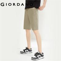 ราคา GIORDANO ผู้ชาย กางเกงขาสั้นผ้าฝ้าย 100 เอวยางยืดกางเกงขาสั้นฤดูร้อนสัมผัสตะเข็บสีทึบแฟชั่นสบายๆกางเกงขาสั้น Free Shipping 01104313 (21567172430)