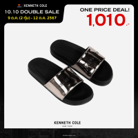 ราคา KENNETH COLE รองเท้าแตะผู้หญิง รุ่น METALLIC SLIDE SILVER สีเงิน SAN RS91025MS 040 (21752961042)