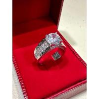 ราคา แหวนเพชรโมอีส 2 กะรัต เงินแท้ 92 5 เคลือบทองคำขาว (18595854835)