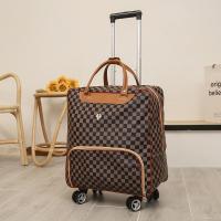 ราคา Travelcul กระเป๋าเดินทาง กระเป๋าเดินทางกันน้ํา กระเป๋าเดินทางหนัง PU รถเข็นกระเป๋าเดินทาง 360 ล้อสปินเนอร์ (22868627951)