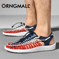 ราคา ORNGMALL Shoes Woven Sandals Casual Style Men Women Beach sandals Multicolor Strappy Sandals Plus Size 35 48 Fast Delivery Cheap Price (12127272830)