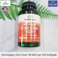 ราคา 70 OFF ราคา Sale โปรดอ่านรายละเอียดสินค้า EXP 11 2024 น้ำมันตับปลา จากนอร์เวย์ Norwegian Cod Liver Oil 350 mg 180 Softgels Swanson (22718058073)