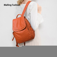 ราคา กระเป๋าเป้สะพายหลังหนังนิ่มแฟชั่นผู้หญิง (22133573003)