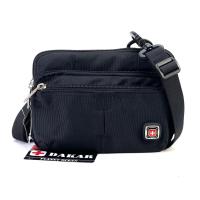 ราคา Chinatown Leather กระเป๋าผ้าสะพายร้อยเข็มขัดมือถือดำ Dakar (13990587951)