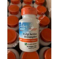 ราคา Doctors Best Fully Active B Complex วิตามินบีรวม ขนาด 30 หรือ 60 เม็ด (22867807671)